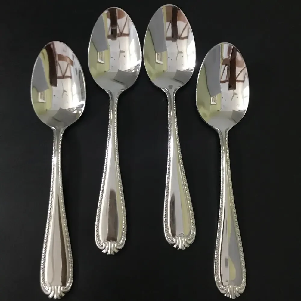 Reed & Barton Domain Teaspoon Lot of 4 Stainless Steel 18/10 Flatware China D